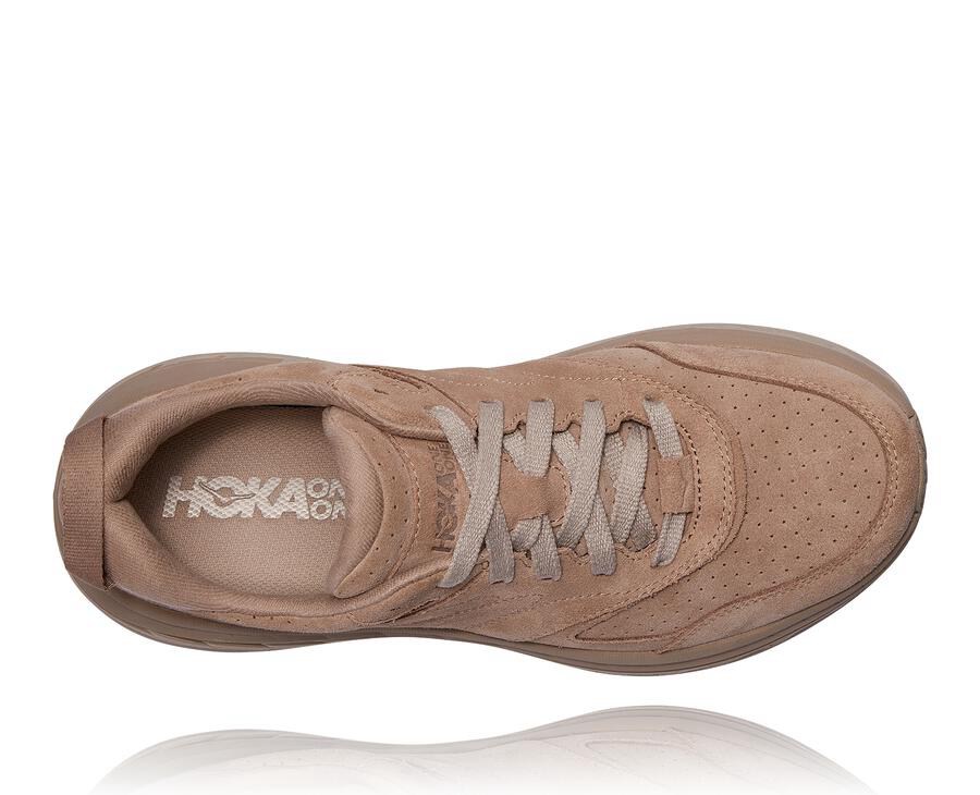 Hoka One One Bondi L Suede Promenadskor Dam - Grå - TDYLU-0945